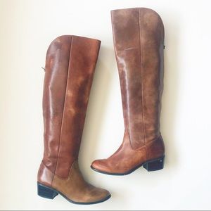 INC Distressed Leather Over-the-Knee Beverley Boot